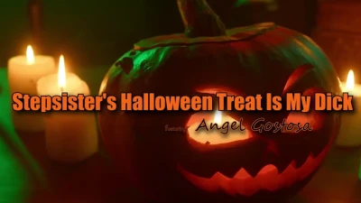 Watch Angel Gostosa Stepsister Blowjob Halloween Treat #POV
