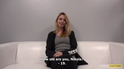 Nikola (1678) from CzechCasting: Young, Skinny, Cute Teen with Amazing Ass - High Quality