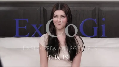 Hardcore FULL HD: Julia's 1st Creampie, No Birth Control, ExploitedCollegeGirls Teen