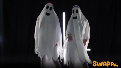 Natural Tits Brunette Foursome: Selina Bentz, Juniper Ren Halloween