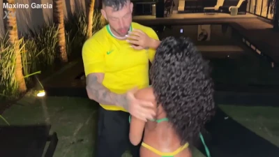 Get Ready for Joice Crazy! New Interracial Teen Action - Amazing Ass & Swallow!