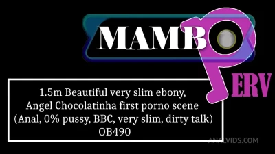 Very Slim Ebony Teen Angel Chocolatinha: First Anal Scene on Pornbox 1.5M (BBC)