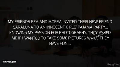 GentlyPerv+ Pajama Party with Morea Black, Beatrice Segreti, Sara Luna | OnlyFans POV Teen Trending