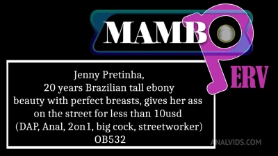 Streamtape OB532 Jenny Pretinha: 20yr Brazilian Ebony, Big Tits, Big Ass, Interracial, Blowjob, Double Penetration