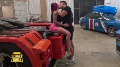 Truckergirl850 3some Truck Shed Exclusive Lulustream Amateur Asian Big Tits Blowjob Petite