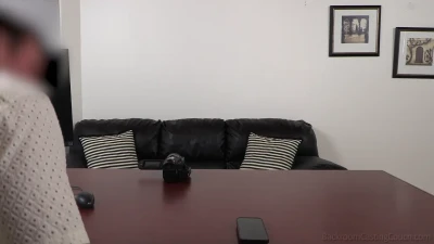 Lilly's Casting Couch Debut: Script Reading Fail & First Time Anal Creampie (Big Cock, POV, High Quality)