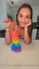 BigBootyBailey's OnlyFans: Me vs My Huge Rainbow Cock & Toys