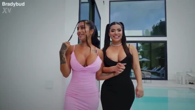 2 Pussy vs 10 Cock: Yasmina Khan & Sara Retali's Intense Gangbang NEW VIDEO