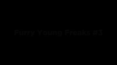 Furry Young Freaks 3: Kira Light, Milka Way, Sasha Paige, Sweet Heart - Hairy Teen Action