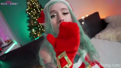OnlyFans Exclusive: Alice Bong's Christmas Anal Creampie with Big Tits & Toys