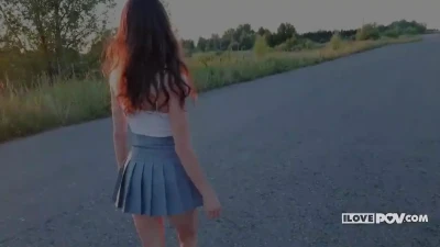 Teen Brunette Outdoor POV | Big Dick Hardcore Cockride on Lulustream & Webtolove+
