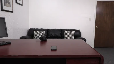 Sophia Sterling Backroom Casting Couch: POV Anal & Deepthroat Scene