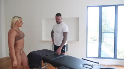 POV Muscle Barbie: Tight Ass Fucking & Oily Massage Session