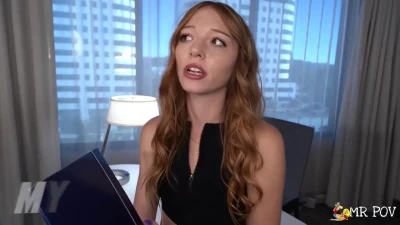 Corporate Ladder MrPOV Myra Moans Latest 1080p Redhead Teen