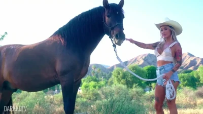 Sexy Petite Linda Lan's Brand New Interracial Cowgirl Double Penetration