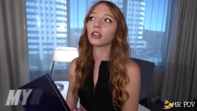 Teasing Redhead Teen: Stocking Obsession POV