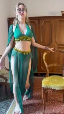 New Hardcore POV: RusitaOk Arab Dress - Blonde, Big Ass, Blowjob, Big Tits, Tattoos