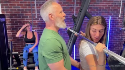 Threesome In Gym - Katy Robertson Onlyfans: Amateur Teen Sextape