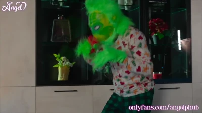 Full HD Blonde Teen Action: Little Angel & The Grinch's Ruined Christmas